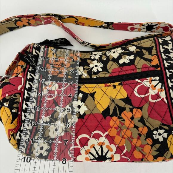 Vera Bradley Crossbody Bag Bittersweet Orange Pink Shoulder Handbag Quilted - Picture 11 of 12